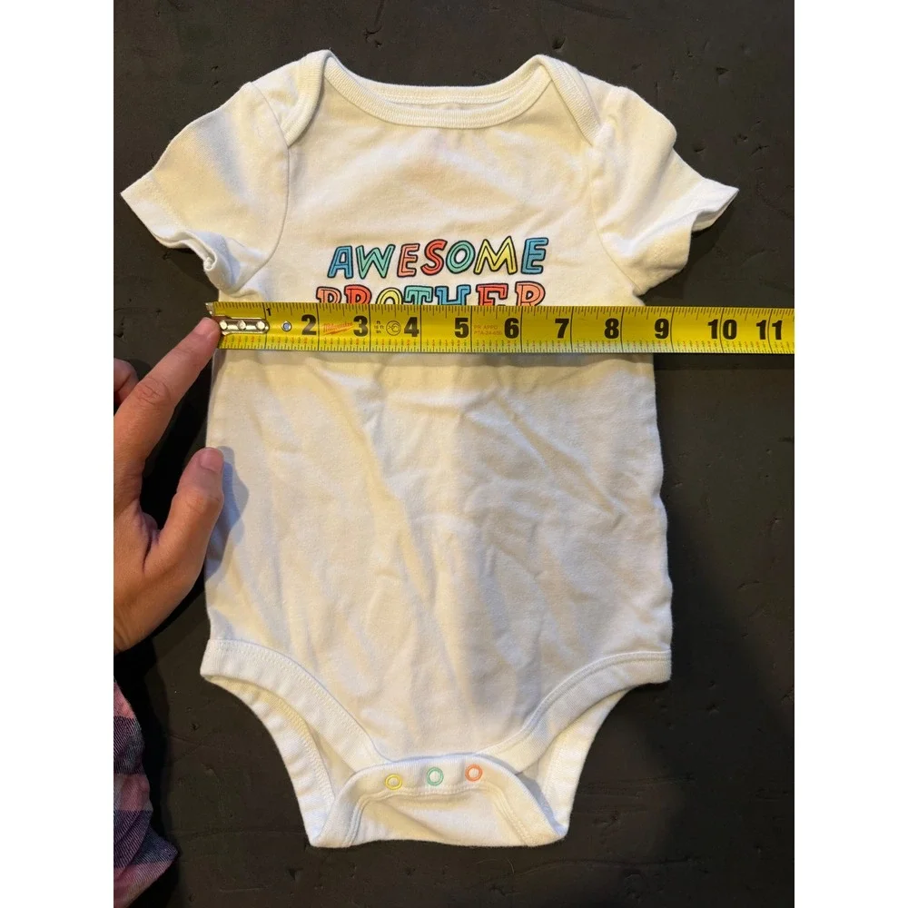 Baby Boy Bodysuit Lot 3pc 